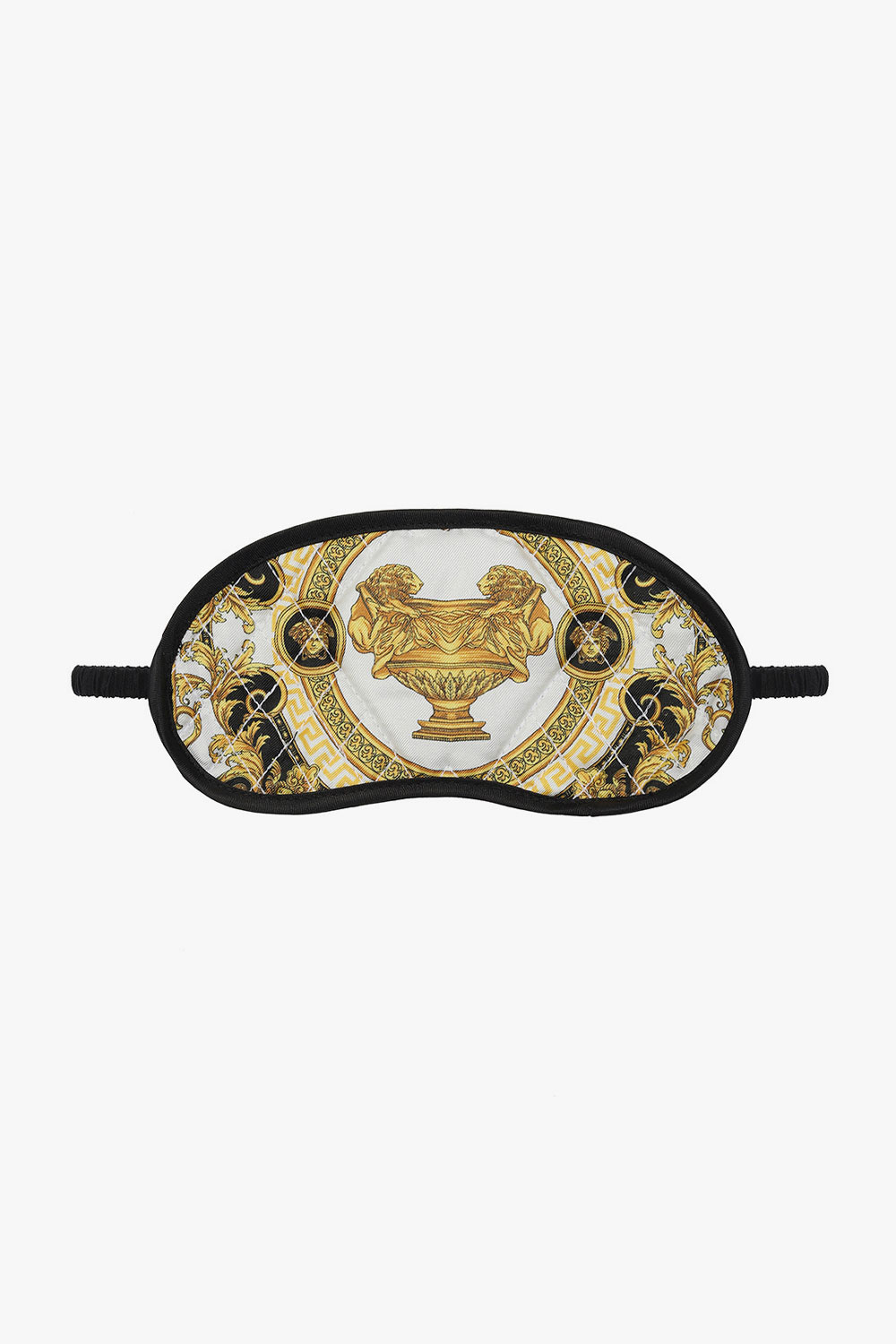 【関税&送料込】Versace Printed Silk Eye Mask Versace Medusa Silk Sleep Eye Mask Pink Gold New in box 175